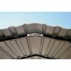 Arrow Storage Products Galvanized Steel Carport, W/ 2-Sided Enclosure, Compact Car Metal Carport Kit, 10'x24'x9', Charcoal CPHC102409ECL2